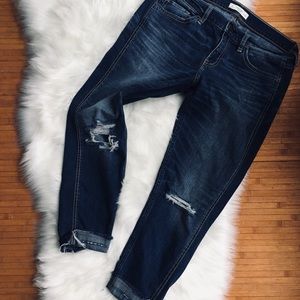 Distressed Boyfriend Jeans